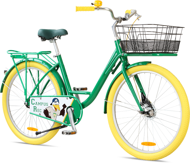 Custom bike share for The College of Brockport.